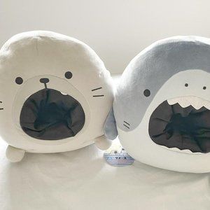 Same-Z - Super Fun, Chonky and Cuddly Shark and Seal Plush Toy - Japanese (NWT)